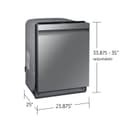 AutoRelease Smart 39dBA Dishwasher with Linear Wash in Stainless Steel view 3