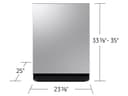 Bespoke AI Smart Dishwasher AI Wash & 3rd Rack Washing System | AutoRelease™ Door 38dBA view 4