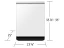 Bespoke AI Smart Dishwasher AI Wash & 3rd Rack Wash System | AutoRelease™ Door 38dBA view 3