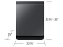 Bespoke AI Smart Dishwasher AI Wash & 3rd Rack Wash System | AutoRelease™ Door 38dBA view 3
