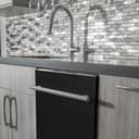 24 in. Matte Top Control Dishwasher with Stainless Steel Tub and Modern Style Handle, 52dBa view 2
