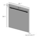 24 in. Matte Top Control Dishwasher with Stainless Steel Tub and Modern Style Handle, 52dBa view 11