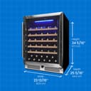 24″ Under Counter Wine Cooler in Stainless Steel view 5