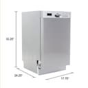 18" Built In Dishwasher view 3