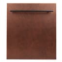 24 in. Hand-Hammered Copper Top Control Dishwasher with Tub and Modern Style Handle, 52dBa view 1