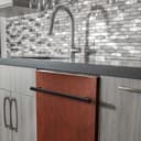 24 in. Hand-Hammered Copper Top Control Dishwasher with Tub and Modern Style Handle, 52dBa view 5