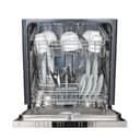 24 in. Hand-Hammered Copper Top Control Built-In Dishwasher with Tub and Traditional Style Handle, 52dBa view 5