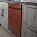 24 in. Hand-Hammered Copper Top Control Built-In Dishwasher with Tub and Traditional Style Handle, 52dBa view 8