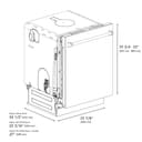 24" Monument Series 3rd Rack Top Touch Control Dishwasher with Stainless Steel Tub, 45dBa view 14
