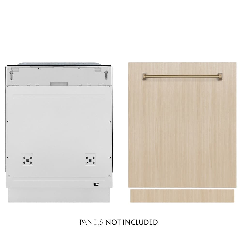 Autograph Edition 24 In. Monument Series 3rd Rack Top Touch Control Tall Tub Dishwasher In Custom Panel Ready With Champagne Bronze Handle, 45dba