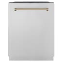 Autograph Edition 24" 3rd Rack Top Touch Control Tall Tub Dishwasher with Champagne Bronze Handle, 45dBa view 1