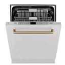 Autograph Edition 24" 3rd Rack Top Touch Control Tall Tub Dishwasher with Champagne Bronze Handle, 45dBa view 17