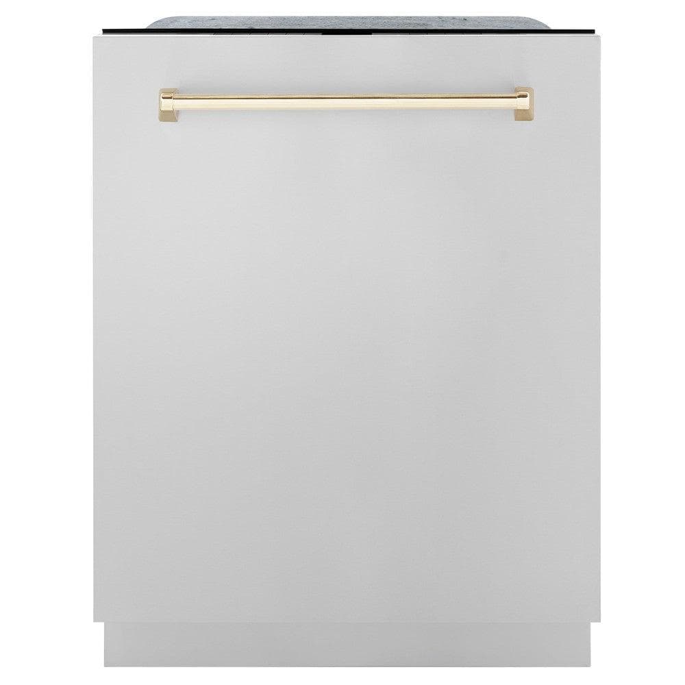 Autograph Edition 24" 3rd Rack Top Touch Control Tall Tub Dishwasher with Gold Handle, 45dBa