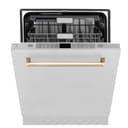 Autograph Edition 24" 3rd Rack Top Touch Control Tall Tub Dishwasher with Gold Handle, 45dBa view 12