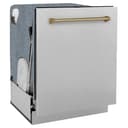 Autograph Edition 24" 3rd Rack Top Touch Control Tall Tub Dishwasher with Champagne Bronze Handle, 45dBa view 4