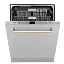 Autograph Edition 24" 3rd Rack Top Touch Control Tall Tub Dishwasher with Gold Handle, 45dBa view 3