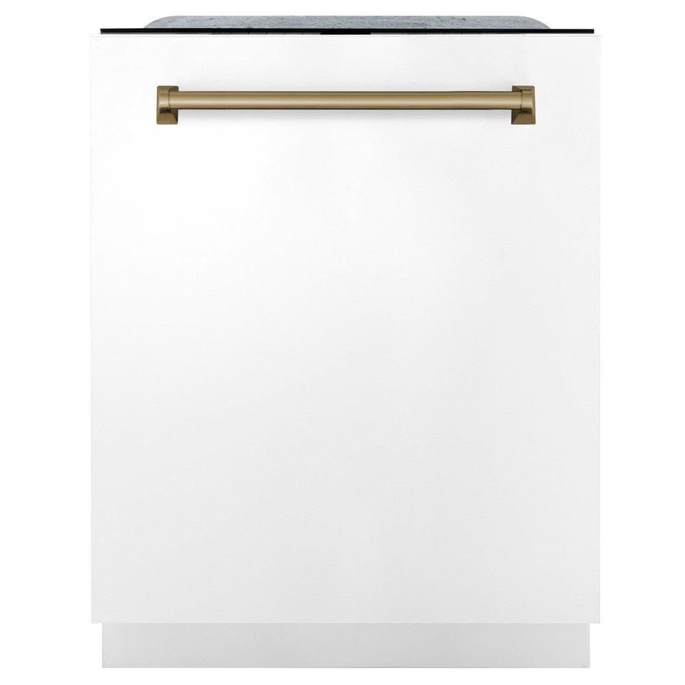 Autograph Edition 24" 3rd Rack Top Touch Control Tall Tub Dishwasher with Champagne Bronze Handle, 45dBa