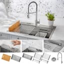 ACQUA MultiSINK kit with Integrated Waterfall Rinsing and Glass Washing Station. Includes Chef Faucet and Accessories. view 1
