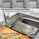 ACQUA MultiSINK kit with Integrated Waterfall Rinsing and Glass Washing Station. Includes Chef Faucet and Accessories. view 4