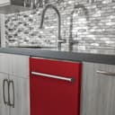 24 in. Red Gloss Top Control Built-In Dishwasher with Tub and Traditional Style Handle, 52dBa view 9