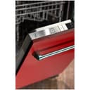 24 in. Red Matte Top Control Built-In Dishwasher with Tub and Traditional Style Handle, 52dBa view 2