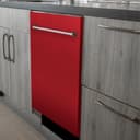 24 in. Red Matte Top Control Built-In Dishwasher with Tub and Traditional Style Handle, 52dBa view 8