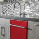 24 in. Red Matte Top Control Dishwasher with Tub and Modern Style Handle, 52dBa view 7