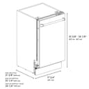 18" Tallac Series 3rd Rack Top Control Dishwasher and Traditional Handle, 51dBa view 14