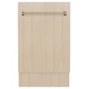 Autograph Edition 18 In. Tallac Series 3rd Rack Top Control Dishwasher In Custom Panel Ready With Champagne Bronze Handle, 51dba view 3