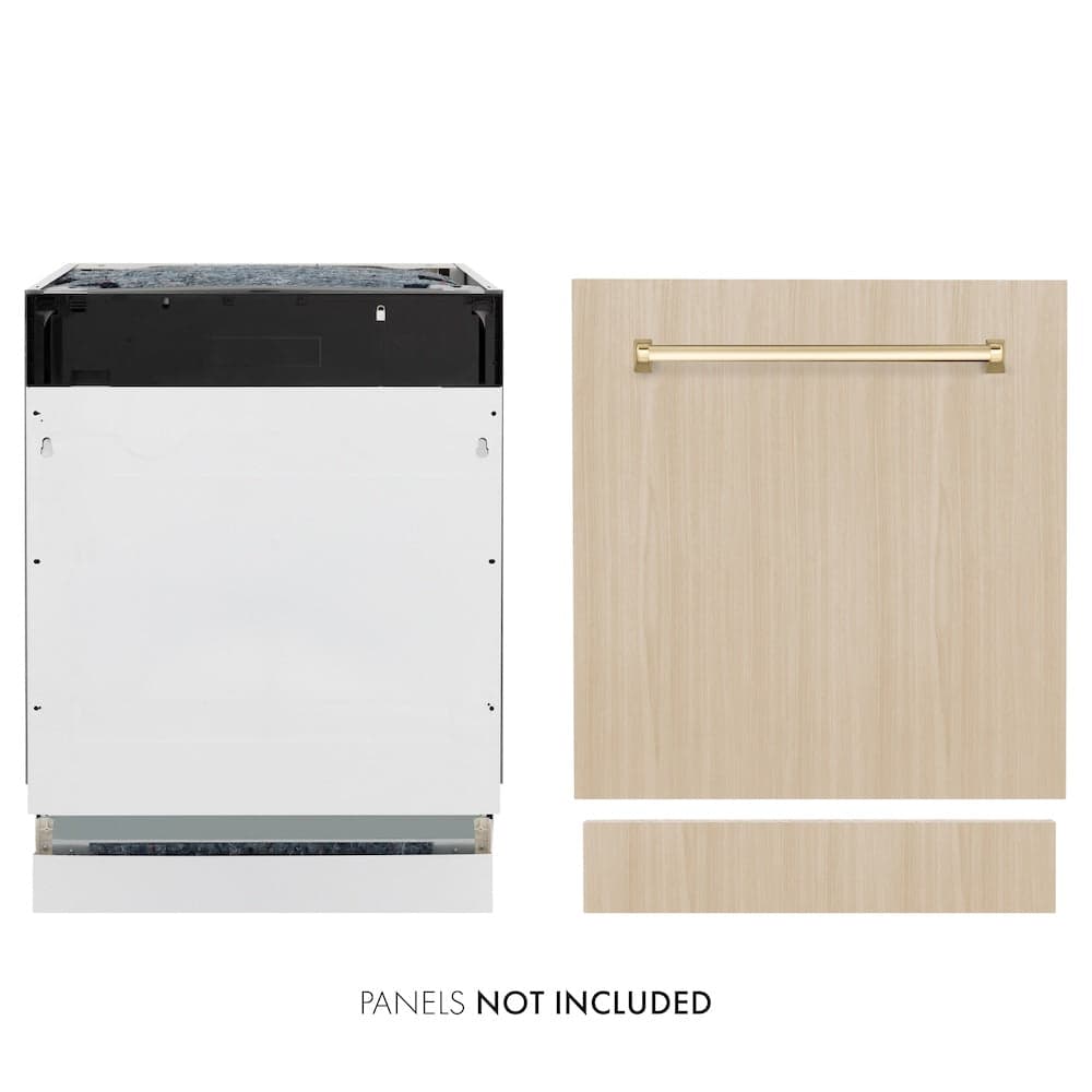 Autograph Edition 24 In. Tallac Series 3rd Rack Top Control Built-in Tall Tub Dishwasher In Custom Panel Ready With Polished Gold Handle, 51dba