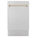 Autograph Edition 18” Compact 3rd Rack Top Control Built-In Dishwasher with Champagne Bronze Handle, 51dBa view 1