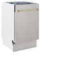 Autograph Edition 18” Compact 3rd Rack Top Control Built-In Dishwasher with Champagne Bronze Handle, 51dBa view 6