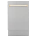 Autograph Edition 18” Compact 3rd Rack Top Control Built-In Dishwasher with Gold Handle, 51dBa view 1