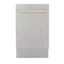 Autograph Edition 18” Compact 3rd Rack Top Control Built-In Dishwasher with Gold Handle, 51dBa view 4