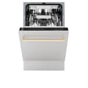 Autograph Edition 18” Compact 3rd Rack Top Control Built-In Dishwasher with Gold Handle, 51dBa view 7
