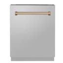 Autograph Edition 24" 3rd Rack Top Control Built-In Tall Tub Dishwasher with Champagne Bronze Handle, 51dBa view 1