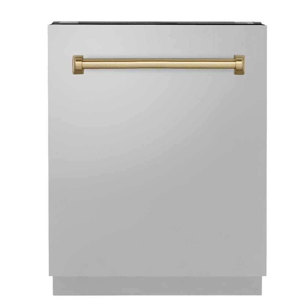 Autograph Edition 24" 3rd Rack Top Control Built-In Tall Tub Dishwasher with Champagne Bronze Handle, 51dBa