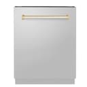 Autograph Edition 24" 3rd Rack Top Control Built-In Tall Tub Dishwasher with Gold Handle, 51dBa view 1