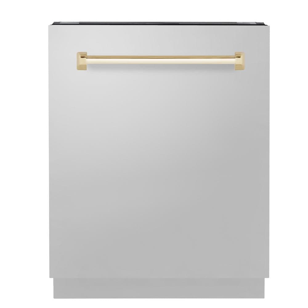 Autograph Edition 24" 3rd Rack Top Control Built-In Tall Tub Dishwasher with Gold Handle, 51dBa