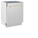 Autograph Edition 24" 3rd Rack Top Control Built-In Tall Tub Dishwasher with Gold Handle, 51dBa view 5