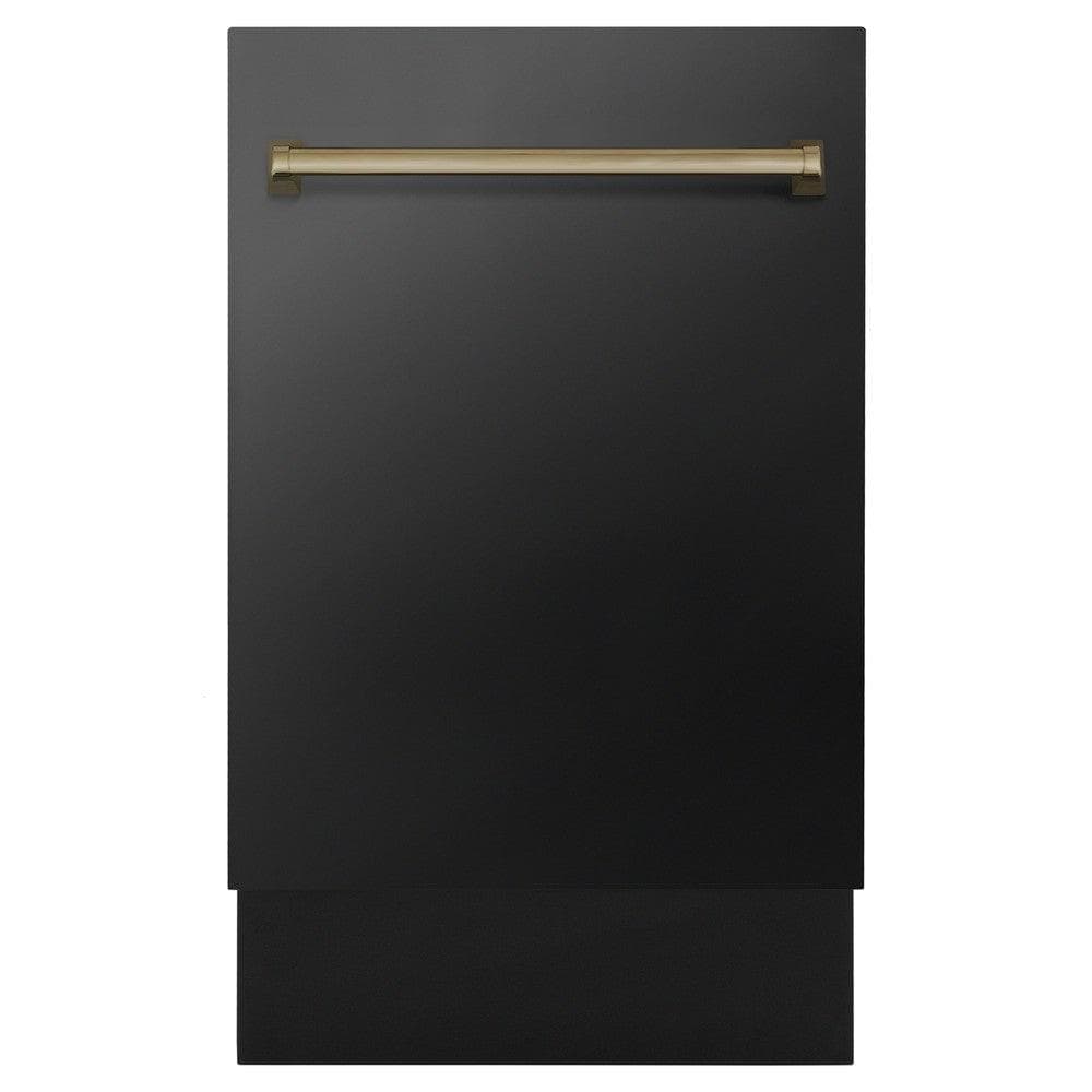 Autograph Edition 18" Compact 3rd Rack Top Control Dishwasher with Champagne Bronze Handle, 51dBa