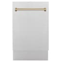 Autograph Edition 18" Compact 3rd Rack Top Control Dishwasher with Champagne Bronze Handle, 51dBa view 1