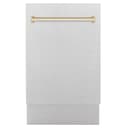 Autograph Edition 18" Compact 3rd Rack Top Control Dishwasher with Gold Handle, 51dBa view 1