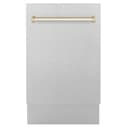 Autograph Edition 18" Compact 3rd Rack Top Control Dishwasher with Gold Handle, 51dBa view 3