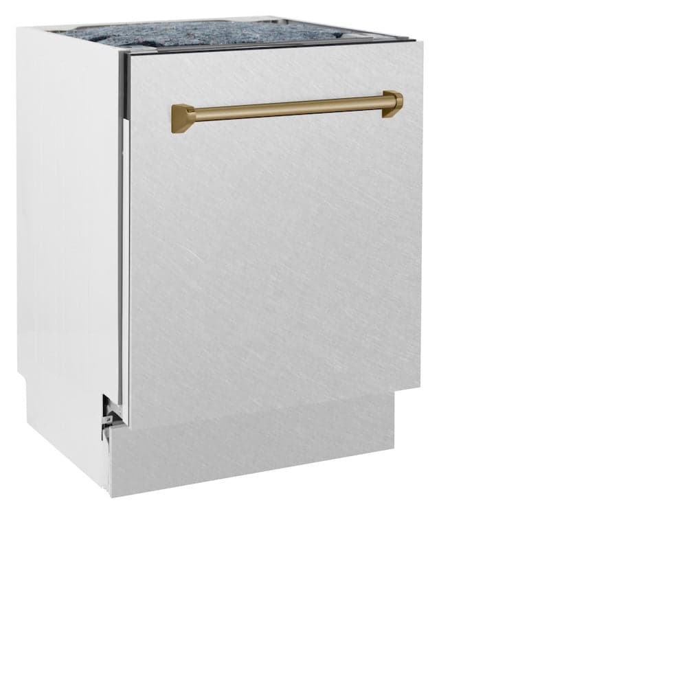 Autograph Edition 24" 3rd Rack Top Control Tall Tub Dishwasher with Champagne Bronze Handle, 51dBa