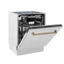 Autograph Edition 24" 3rd Rack Top Control Tall Tub Dishwasher with Champagne Bronze Handle, 51dBa view 3