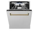 Autograph Edition 24" 3rd Rack Top Control Tall Tub Dishwasher with Champagne Bronze Handle, 51dBa view 10