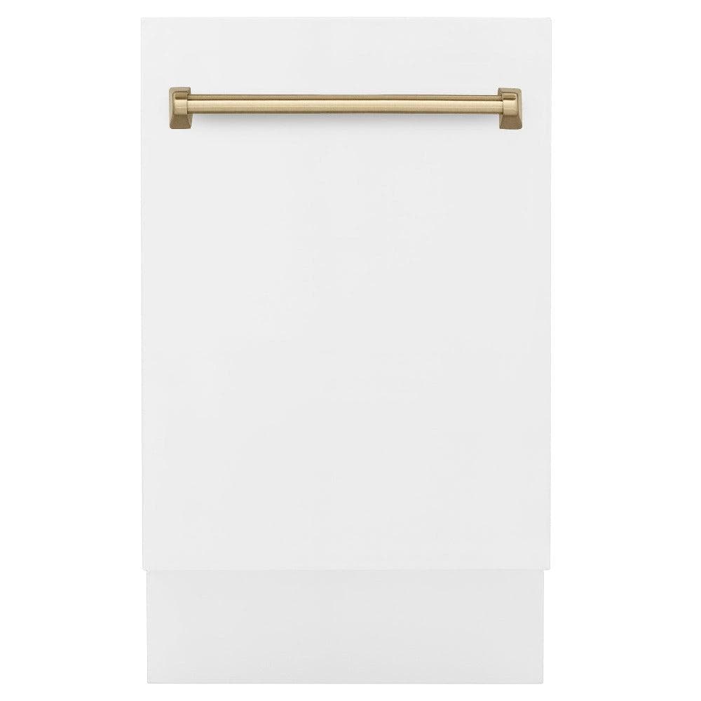 Autograph Edition 18" Compact 3rd Rack Top Control Dishwasher with Champagne Bronze Handle, 51dBa