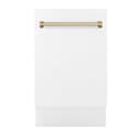 Autograph Edition 18" Compact 3rd Rack Top Control Dishwasher with Champagne Bronze Handle, 51dBa view 5