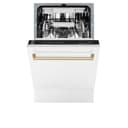 Autograph Edition 18" Compact 3rd Rack Top Control Dishwasher with Champagne Bronze Handle, 51dBa view 6